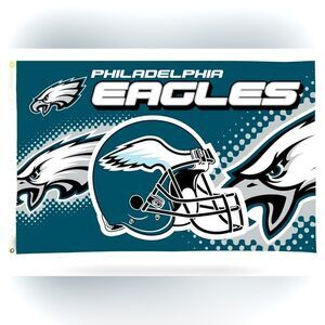 PHILADELPHIA EAGLES NFL BANNER 3 ‘ X 5’ BRAND‎ NEW

SINGLE SIDED GROMMETS…